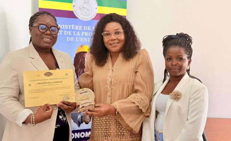 La presse féminine à l’honneur : Rachelle Billogue primée par les Awards de Makongonio