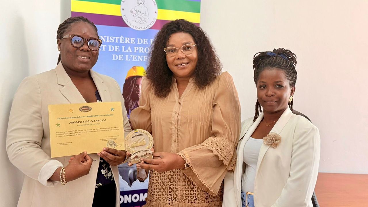 La presse féminine à l’honneur : Rachelle Billogue primée par les Awards de Makongonio
